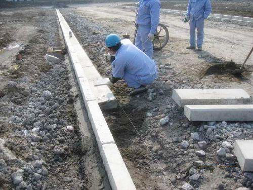 混凝土路側(cè)石施工工藝和安裝流程